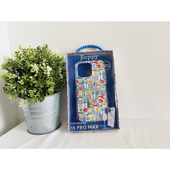 Out of stock 15 Pro Max Case MagSafe Mediterranean Tile Lemons Lobster NIB - Picture 2 of 7